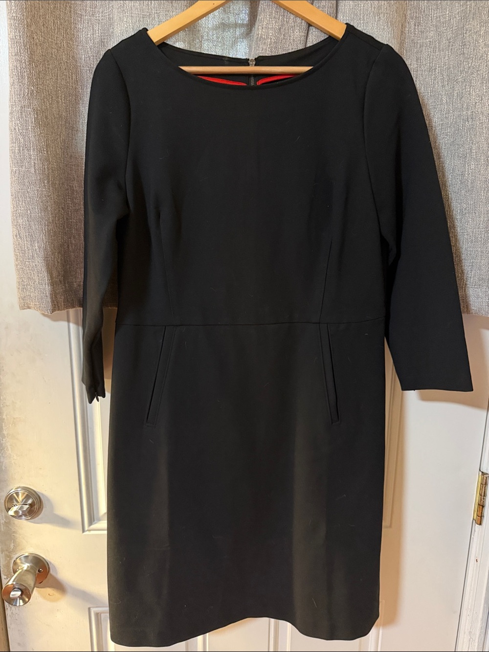 SPANX Black Long Sleeve Sheath Dress